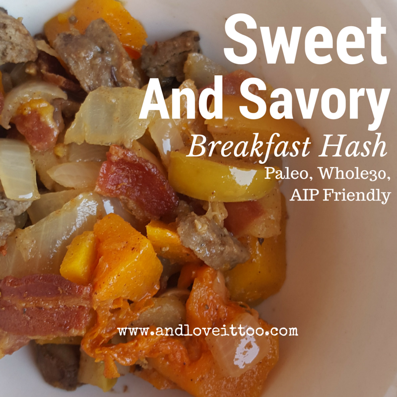 sweet and savory breakfast hash